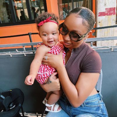 Zonnique Pullins with her daughter enjoying a meal together in Atlanta, USA.Source: Instagram
